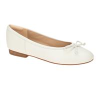 Clarks Damen Fawna Lily Ballerinas, White Leather, 38 EU