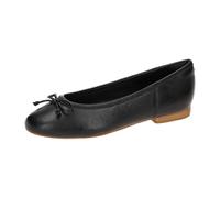 Clarks Ballerinas Fawna Lily Damen schwarzes Leder Größe 40 EU