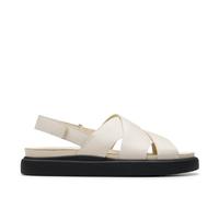 Clarks Femme Aristella Sun Sandale, Cream Leather, 35.5 EU