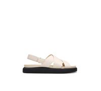 Clarks Shoes Aristella Sun Sandalen (Herstellerartikelnummer: 26181257-CreamLeather-7)