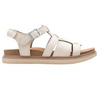 Clarks Damen Arwell Sun Sandale, Cream Leather, 39 EU