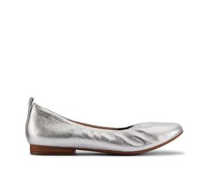 Clarks Femme Fawna Soft Ballerines, Silver Metallic, 37.5 EU