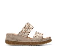 Clarks Damen Kassanda Mule Sandale, Metallic Combi, 38 EU