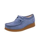 Clarks Damen WallabeeEVO Sneaker, Blue Suede, 39 EU