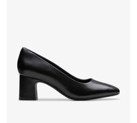 Clarks - Fernie Court Black Leather - Schwarz 37