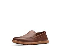 Clarks Herren Flexway Step Flacher Slipper, Light Brown Lea, 41 EU