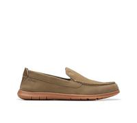 Clarks Flexway Step, Flacher Slipper, Olive Suede,