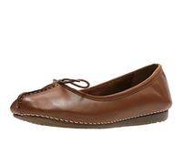 Clarks Freckle Ice Womens White Leather, 5.5
