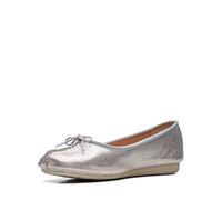 Clarks Freva85 Court Womens Black Leather, 6.5