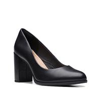 Clarks - - Freva85 Pumps für Damen, Kolorit Black Leather, Größe: 38.5 EU Weit