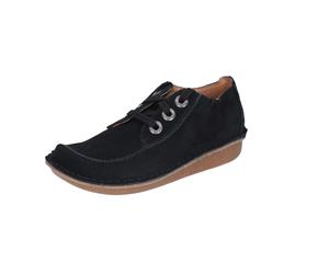 Clarks Funny Dream Schuhe schwarz Velour 26165988 für Damen, schwarz, Größe 37 ½ EU / 4,5 UK