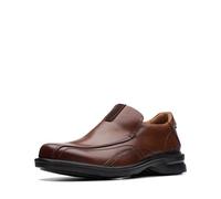 Clarks Gessler Step Loafer für Herren, Dark Tan Leder, 40 EU