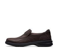 Clarks Gessler Step Loafer für Herren, Dunkelbraunes Leder, 45 EU