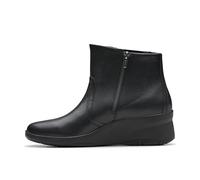 Clarks Glickly Derby2 Womens Black Leather, 5