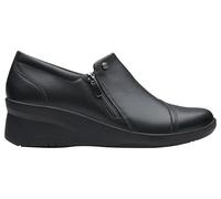 Clarks GlicklyBrogue2 Womens Black Leather, 6.5