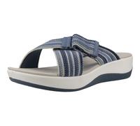 Clarks Unisex Arla Wave Sandal, Blue Combi, 38 EU