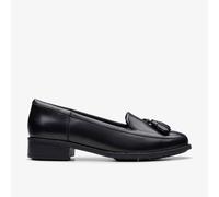 CLARKS Havisham Oak Womens Black Leather, 5.5