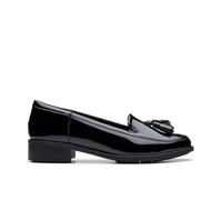 Clarks Damen Havisham Edge Slipper, Black Leather, 41.5 EU
