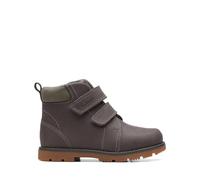 Clarks Heath Strap T Combat Boot, Grey, 20.5 EU