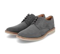 Clarks Herren Atticus Lt Lace Oxford, Dunkelgraues Nubuk, 44.5 EU