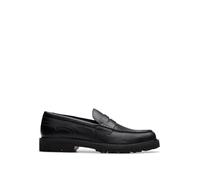 Clarks Herren Berwick Lo Shoes, Black Leather, 46 EU