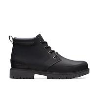 Clarks Herren - Boots Rossdale Mid in schwarz Glattleder