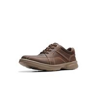 Clarks Herren Bradley Walk Oxford-Schuh, Braun getrommelt, 42 EU