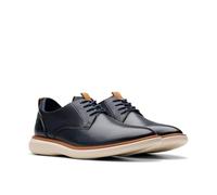 Clarks Herren Brantin Plain Oxford, Marineblaues Leder, 11.5