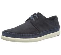 Clarks Herren Bratton Lo Boat Shoe, Navy Suede, 39.5 EU