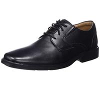Clarks Herren Clarkslite Low Oxford, Black Leather, 45 EU