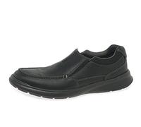 Clarks Herren Cotrell Free Slipper, Black Oily Lea, 46 EU