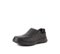 Clarks Herren Cotrell Step Slipper, Schwarz Black Oily Lea, 42.5 EU