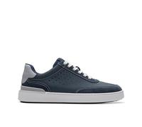 Clarks Herren Courtlite Run Sneaker, Navy Nubuck, 40 EU