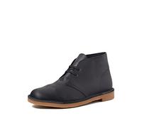 Clarks Herren Desert Boot Bushacre 3 Chukka-Stiefel, Black Leather, 44.5 EU