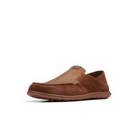 Clarks Herren Flexway Easy Mokassin, Dunkelbraunes Wildleder, 39.5 EU