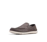 Clarks Herren Flexway Easy Mokassin, Dunkelgraues Wildleder, 39.5 EU