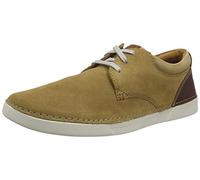 Clarks Herren Gereld Lace Sneaker, Dunkler Sand Wildleder, 39.5 EU