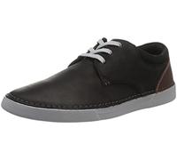 Clarks Herren Gereld Lace Sneaker, Schwarzes Leder, 45 EU