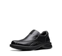 Clarks Herren Gessler Step Slipper, Schwarz Leder, 42 EU