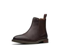 Clarks Herren Jaxen Easy Chelsea Boot, Braun getrommelt, 42.5 EU