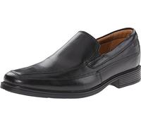 Clarks Herren Kippfrei Slipper, Schwarz Black Leather, 44 EU