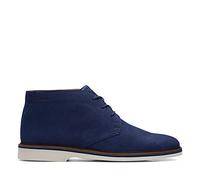 Clarks Herren Malwood Mid Chukka-Stiefel, Navy Nubuk, 45 EU