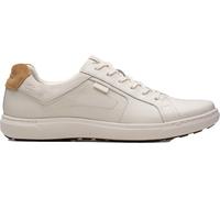 Clarks Herren Mapstone Lace Sneaker, AD Template Size, Leder weiß, 43 EU Large