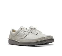 Clarks Herren Nature II Schnürhalbschuhe, Weißes Leder, 41 EU