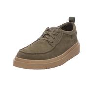 Clarks Herren Polden Moc Derby Schnürhalbschuhe, Olive Suede, 42.5 EU
