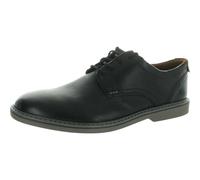 Clarks Herren Radcliff Low Oxford, Schwarzes Leder, 45 EU