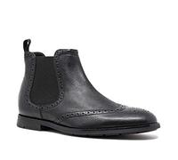Clarks Herren Ronnie Top Chelsea Boots, Black Interest, 42.5 EU