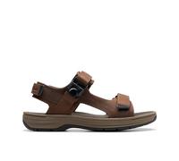 Clarks Herren Saltway Trail Sandal, Dark Brown Lea, 44 EU