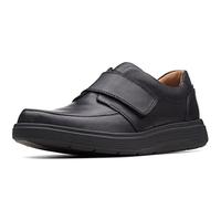 Clarks Originals Herrenschuhe Un Abode Strap Schwarzes Leder Größe 41,5 EU