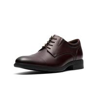 Clarks Herren Steadwell Cap Oxford, Mahagoni, Leder, 44 EU